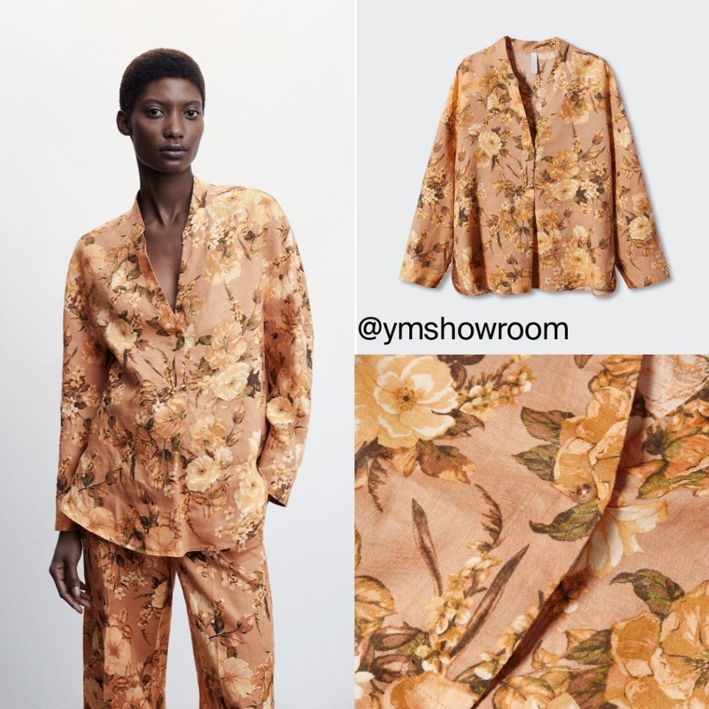 Mango Floral Blouse